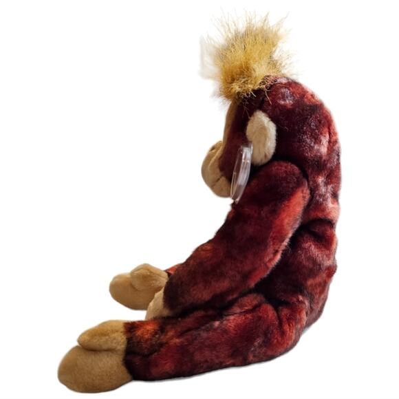 Vintage 1999 Ty Beanie Buddy SCHWEETHEART Plush Orangutan Monkey 14" - Picture 2 of 13